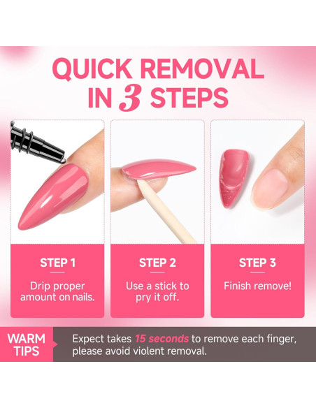 Removedor de Pegamento para Uñas UNA GELLA 12ml x2 - Sin Acetona