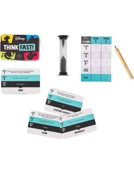 Juego de Trivia Disney Piensa Rápido Ridley's - 240 Cartas