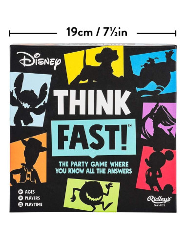 Juego de Trivia Disney Piensa Rápido Ridley's - 240 Cartas
