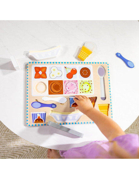 Juego de Rompecabezas Magnético de Helado Melissa & Doug - 16 Piezas