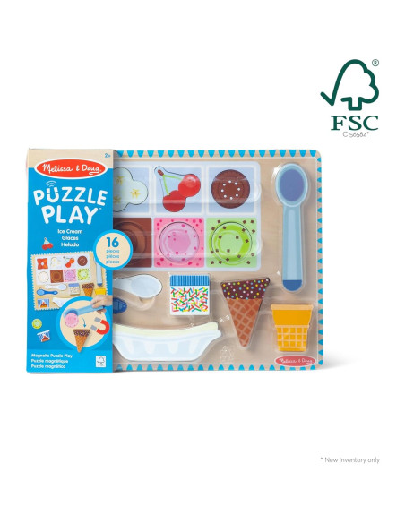 Juego de Rompecabezas Magnético de Helado Melissa & Doug - 16 Piezas