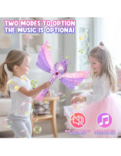Varita Mágica de Burbuja Hugeway Rosa y Morado 24.9 cm 2