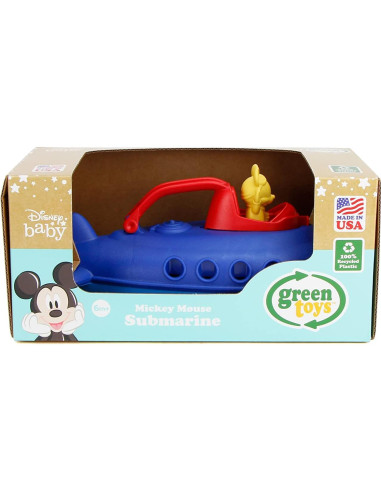 Submarino Mickey Mouse Green Toys - Juguete Ecológico 26x12x13 cm