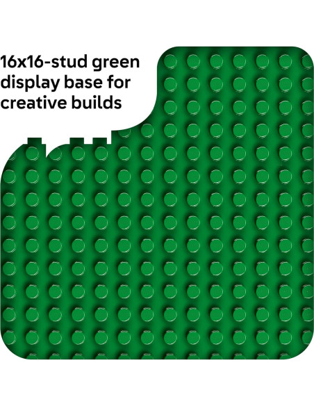 LEGO DUPLO Placa de Construcción Verde 25 cm - Juguete Educativo