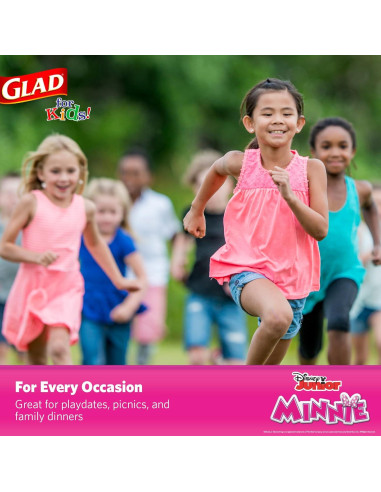 Vasos de Papel Disney Mickey y Amigos 9oz Rosa - 24 Unidades