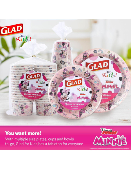 Vasos de Papel Disney Mickey y Amigos 9oz Rosa - 24 Unidades