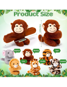 Paquete de 6 Pulseras de Chasquido de Peluche Gemscream 2