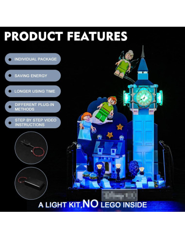 Kit de Iluminación LED BrickBling para Lego 43232 Peter Pan