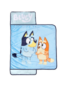 Alfombra de Siesta Bluey con Almohada y Manta Integradas - Microfibra Suave