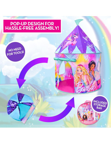 Tienda Castillo Pop Up Barbie Dreamtopia - Sunny Days 99x99x135cm