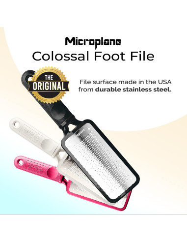 Raspador de Pies Microplane Colossal de Acero Inoxidable 27.5cm