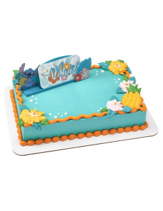 Adorno de Pastel Aloha Stitch Disney DecoSet Personalizable