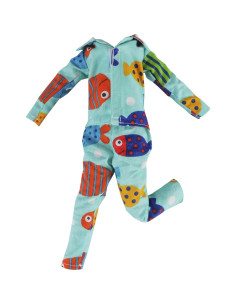 Pijama Camisón Verde Navidad E-TING para Muñeca Elfo 2
