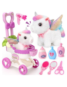 Conjunto Juguete Unicornio Interactivo TUZT 9 Piezas