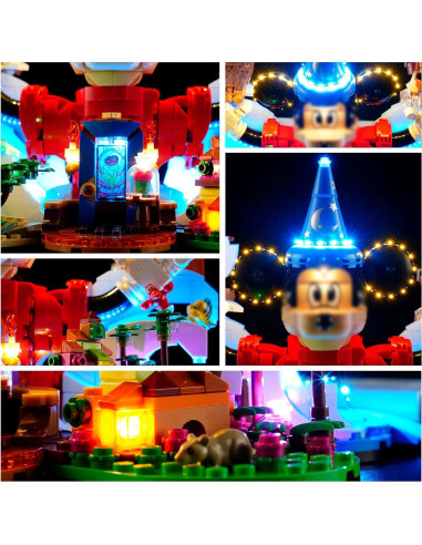 Kit de Luz LED YEABRICKS para LEGO 21352 Magia de Disney