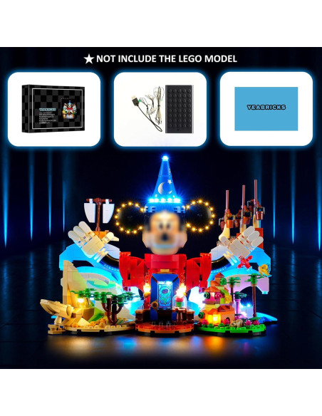 Kit de Luz LED YEABRICKS para LEGO 21352 Magia de Disney