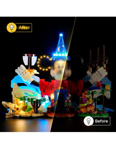 Kit de Luz LED YEABRICKS para LEGO 21352 Magia de Disney