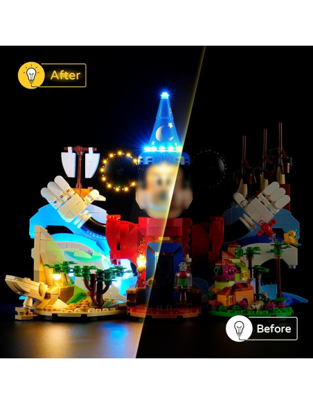Kit de Luz LED YEABRICKS para LEGO 21352 Magia de Disney