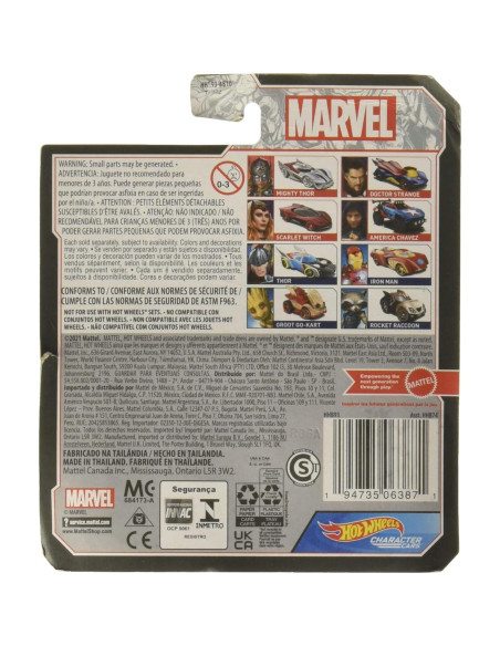 Hot Wheels Auto Dr. Strange Marvel 1:64 Detalles Auténticos