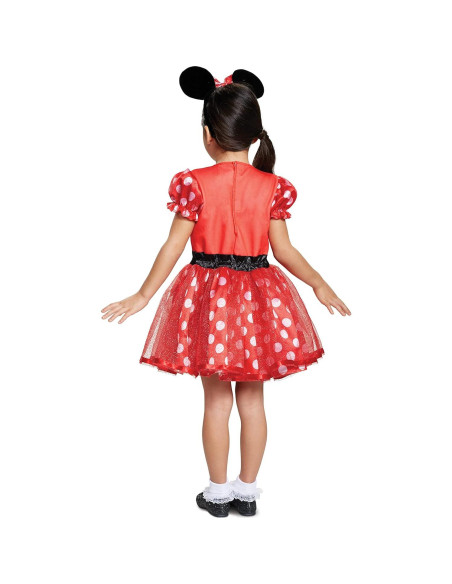 Disfraz Disney Minnie Mouse para Niñas Talla 2T Rojo