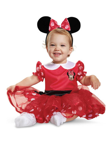 Disfraz Disney Minnie Mouse para Niñas Talla 2T Rojo