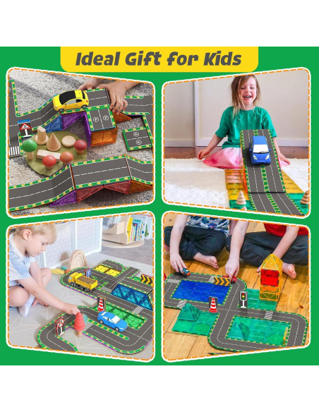 Azulejos Magnéticos para Niños Feoxialy 64PCS Juguetes Educativos