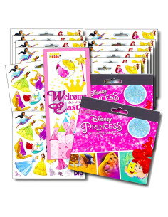 Stickers de Princesas Disney - Paquete de 12 Hojas 240+ Stickers