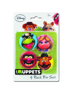 Conjunto de Pines de Botón Muppets Disney - 4 Piezas