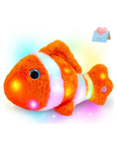 Pez de Peluche LED Guardias Brillantes 30 cm Brilla en la Oscuridad