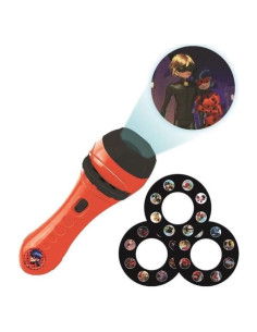 Proyector de Historias Lexibook Miraculous 2 en 1 con Linterna