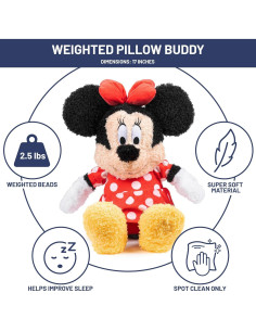 Almohada de Peluche con Peso Minnie Mouse Jay Franco 43 cm 2
