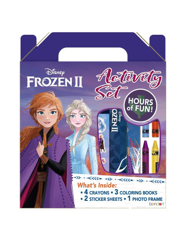 Set de Colorear Disney Frozen 2 Anna y Elsa con Crayones