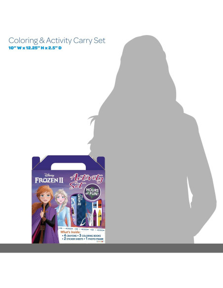 Set de Colorear Disney Frozen 2 Anna y Elsa con Crayones