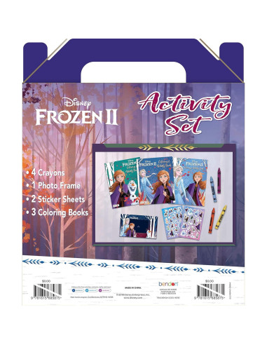 Set de Colorear Disney Frozen 2 Anna y Elsa con Crayones