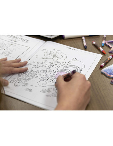 Set de Colorear Disney Frozen 2 Anna y Elsa con Crayones