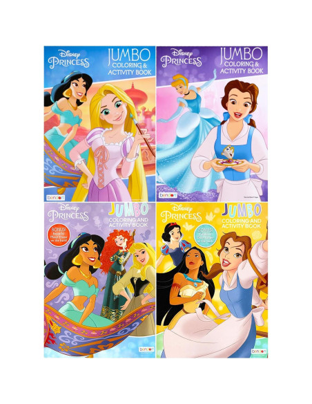 Conjunto de Libros para Colorear Princesas Disney - 7 Libros