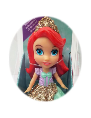 Muñeca Mini Poseable Disney Ariel 15 cm para Regalo
