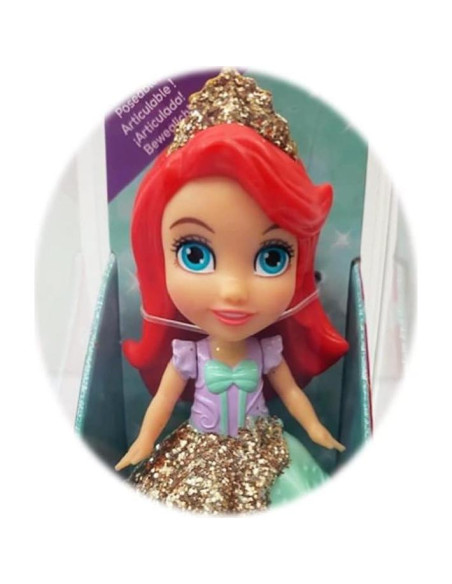 Muñeca Mini Poseable Disney Ariel 15 cm para Regalo