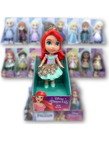 Muñeca Mini Poseable Disney Ariel 15 cm para Regalo