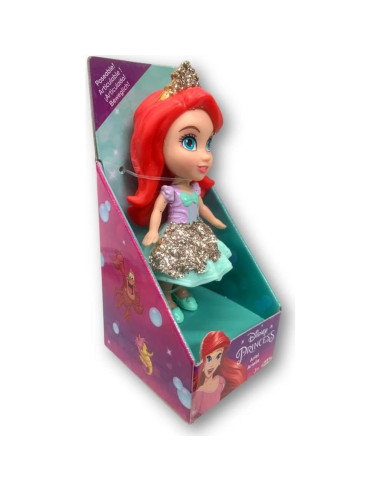 Muñeca Mini Poseable Disney Ariel 15 cm para Regalo