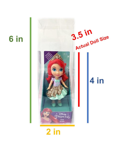 Muñeca Mini Poseable Disney Ariel 15 cm para Regalo