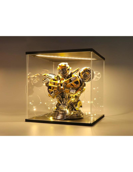 Caja de Exhibición Acrílica Iluminada Naconmlet 30x25x30cm para LEGO Winnie The Pooh