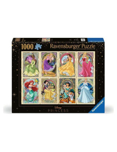 Rompecabezas Ravensburger Princesas Disney Art Nouveau 1000 Piezas