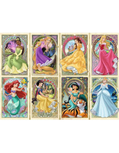 Rompecabezas Ravensburger Princesas Disney Art Nouveau 1000 Piezas 2
