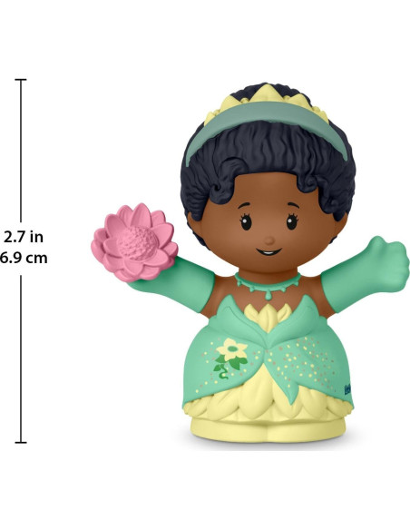 Figura Princesa Tiana Little People Mattel 8.9x6.4x5.1cm