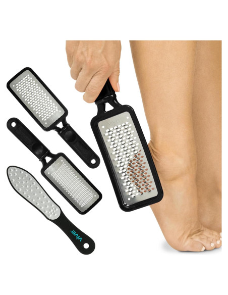 Juego de 3 Limadoras de Pies Vive - Acero Inoxidable Juego de 3 Limadoras de Pies Vive - Acero Inoxidable