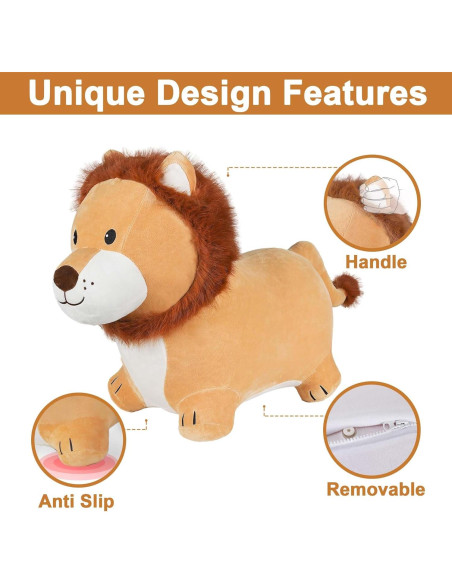 Saltarín Inflable León iPlay, Juguete para Niños 2-5 Años