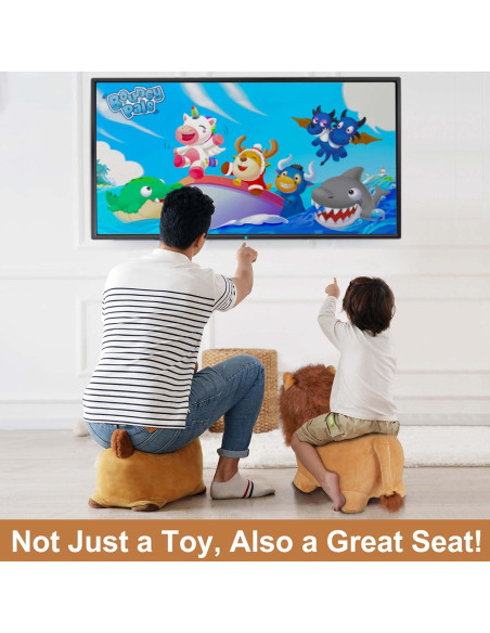 Saltarín Inflable León iPlay, Juguete para Niños 2-5 Años