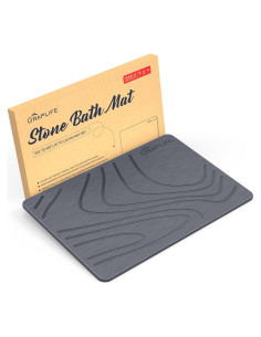 Alfombra de Baño Graplife de Diatomita 60x39 Gris Oscuro