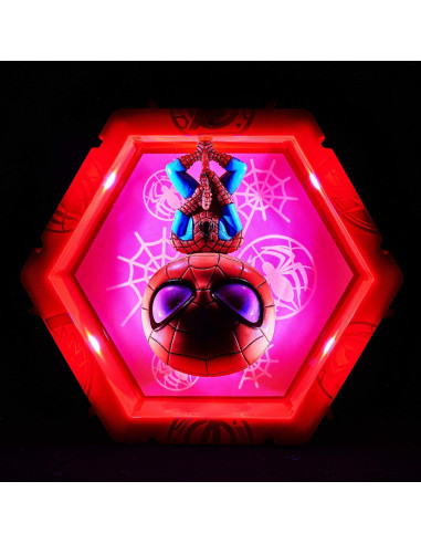 Figura Bobble-Head Iluminada Spiderman WOW! PODS Marvel